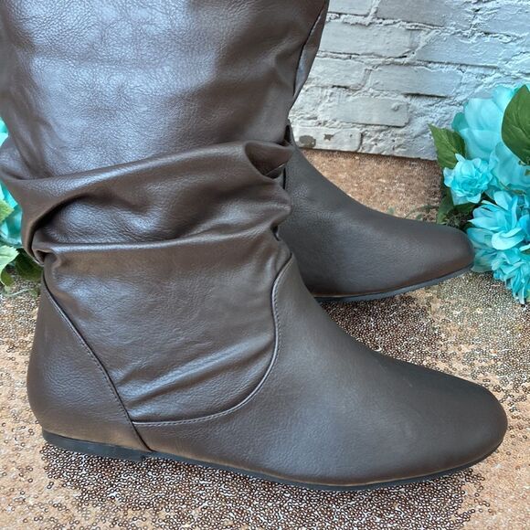 Journee Collection Jayne Dark Brown Slouch Boot 11M-XWC - Picture 5 of 5
